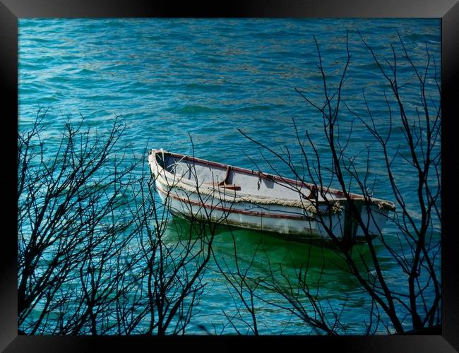 Drifting Away Framed Print by Beryl Curran