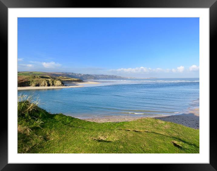 Golden Sand Dunes of Hayle Framed Mounted Print by Beryl Curran