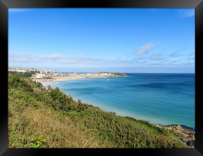 Captivating Colours of St Ives Framed Print by Beryl Curran