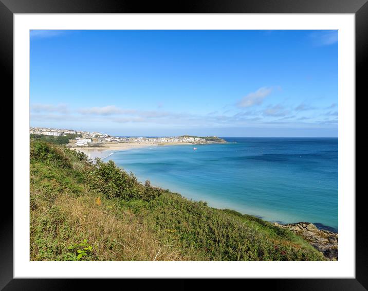 Captivating Colours of St Ives Framed Mounted Print by Beryl Curran