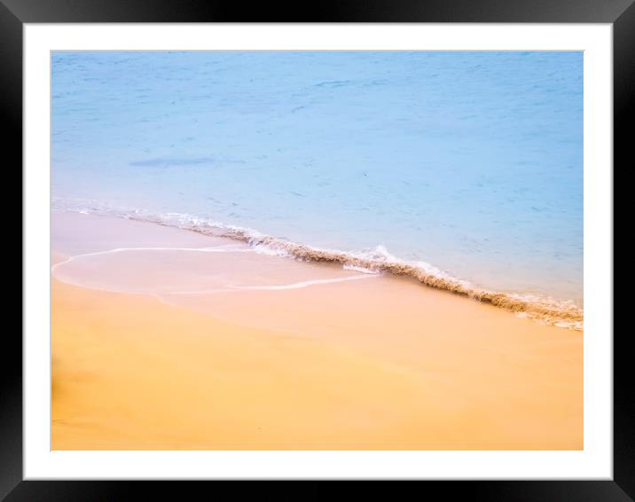 Serenity at Porthgwidden Beach Framed Mounted Print by Beryl Curran