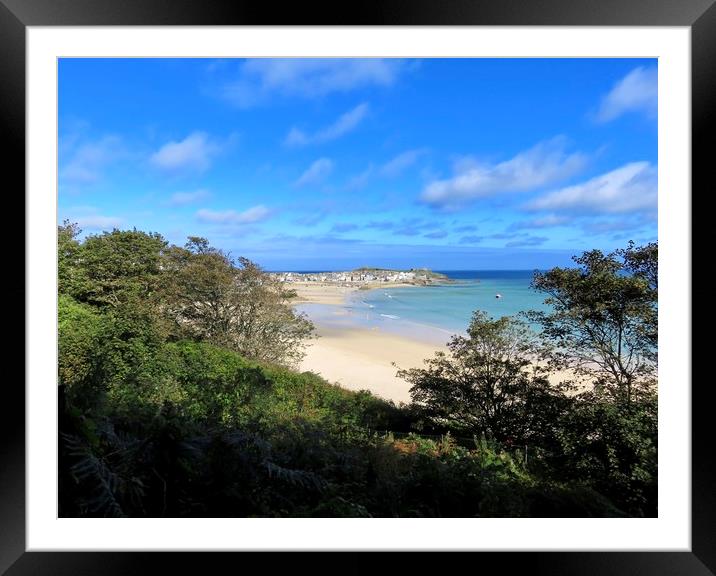 Serene Pathway to St Ives Framed Mounted Print by Beryl Curran