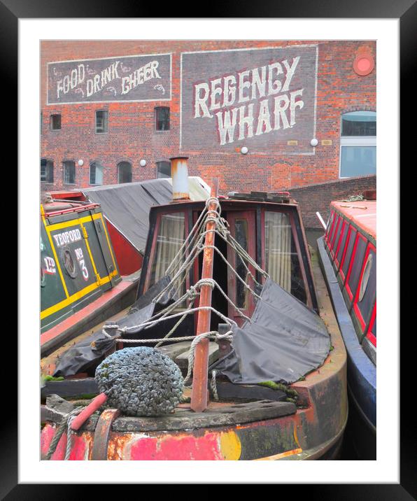 Nostalgic Birmingham Waterways Framed Mounted Print by Beryl Curran