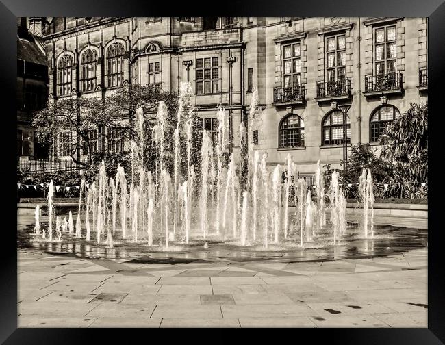 Tranquil Oasis in Sheffield Framed Print by Beryl Curran