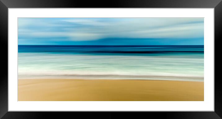 Sunkissed Hayle Beach Framed Mounted Print by Beryl Curran