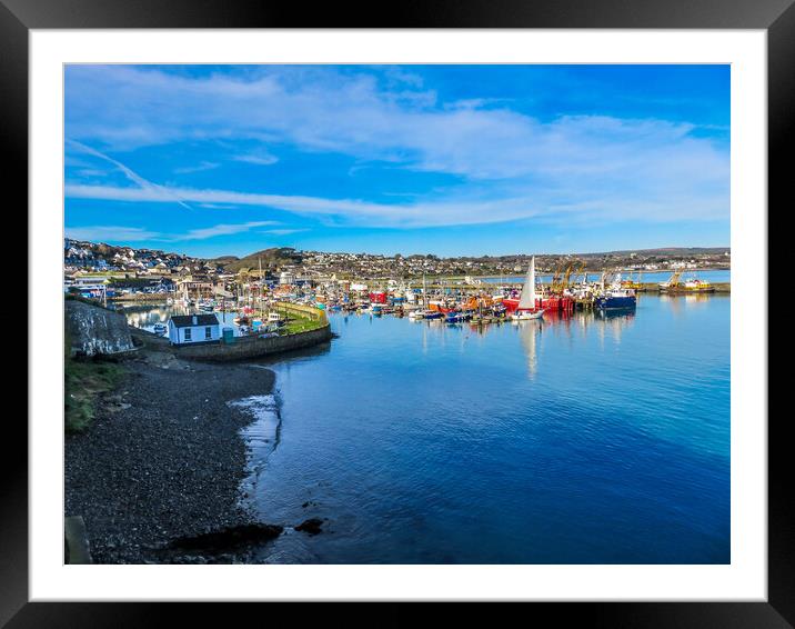 The Soul of Newlyn Harbour Framed Mounted Print by Beryl Curran