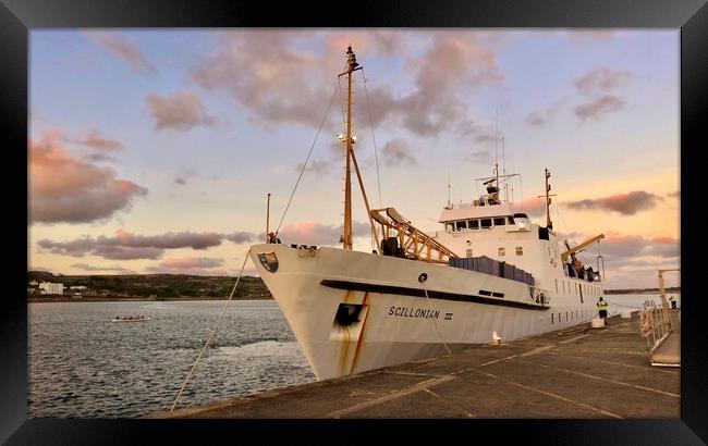 Discover a Royal Voyage to the Isles of Scilly Framed Print by Beryl Curran