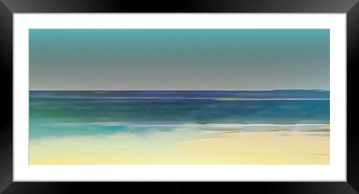 Hayle beach Cornwall  Framed Mounted Print by Beryl Curran