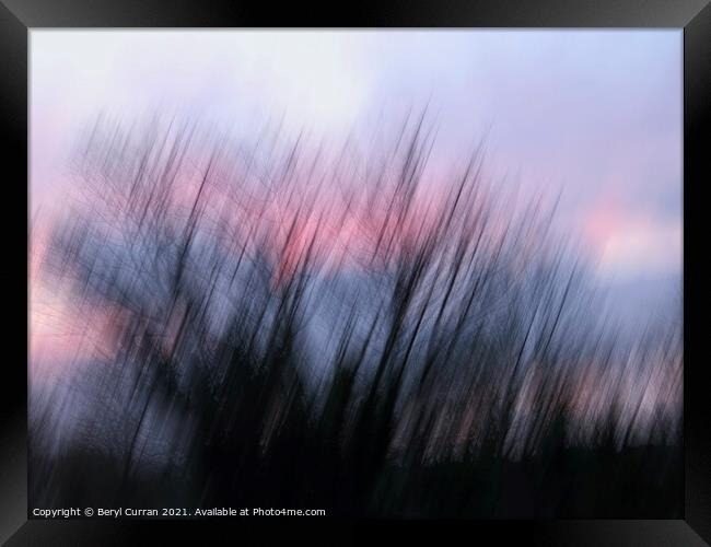 Sunset Serenade Framed Print by Beryl Curran