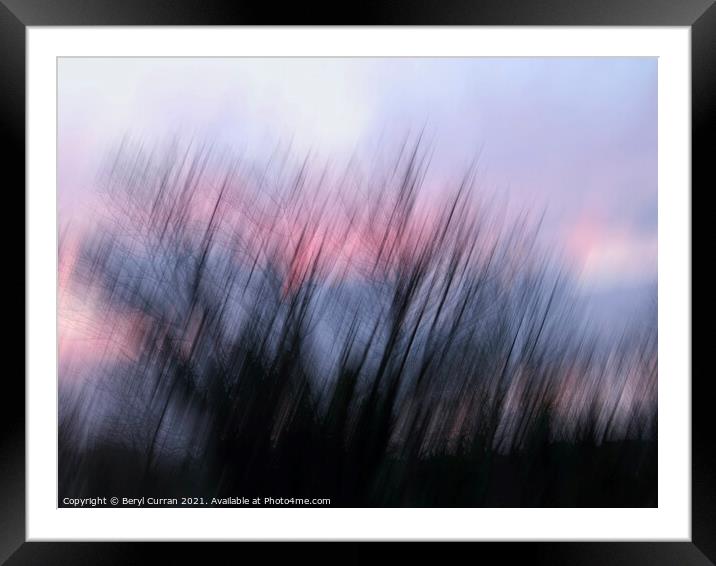 Sunset Serenade Framed Mounted Print by Beryl Curran