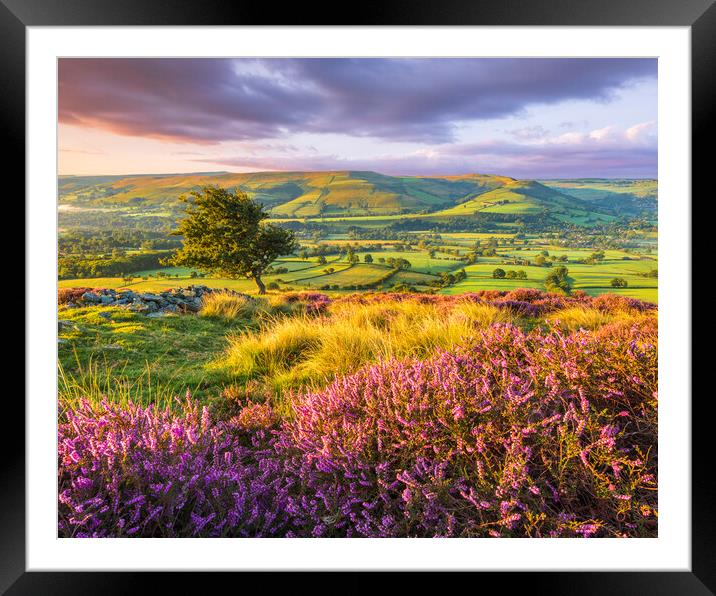 Landscape of the Peak District  Framed Mounted Print by John Finney