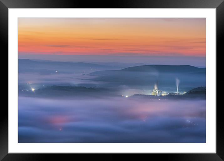 Hope Valley September Dawn Framed Mounted Print by John Finney