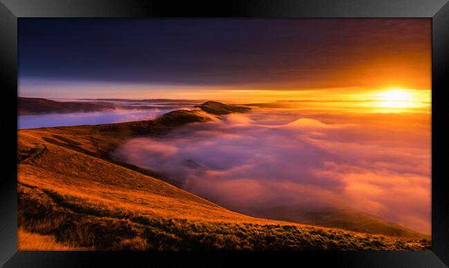 High Peak sunrise Framed Print by John Finney