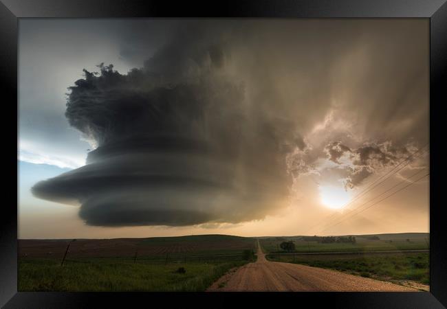 Majestic storm Framed Print by John Finney