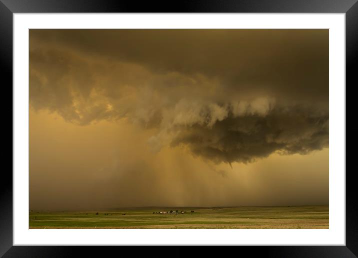 Mesocyclone, Pampa, Texas  Framed Mounted Print by John Finney