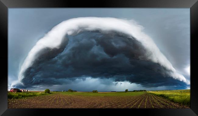 Minnesota Arcus storm cloud Framed Print by John Finney