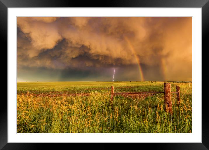 Superior Storm. Framed Mounted Print by John Finney