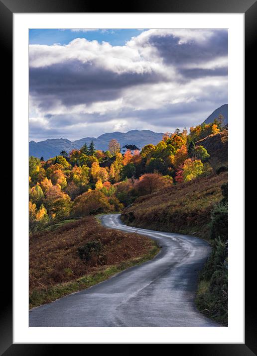 Autumnal Lake District Framed Mounted Print by John Finney