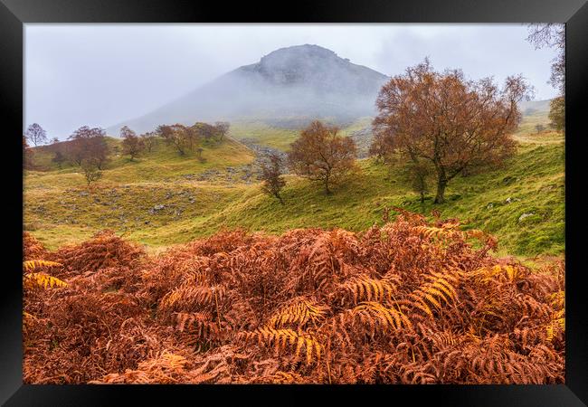 Autumnal Landscape of the Peak District Framed Print by John Finney