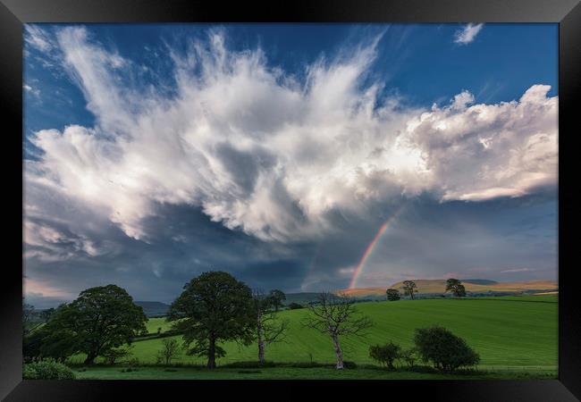 Storm over Cumbria Framed Print by John Finney