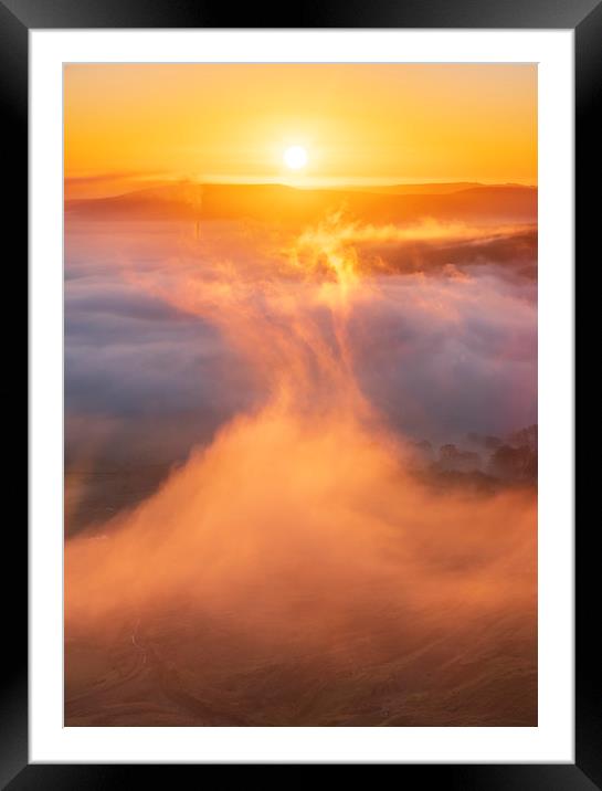 Derbyshire Peak District Sunrise Framed Mounted Print by John Finney