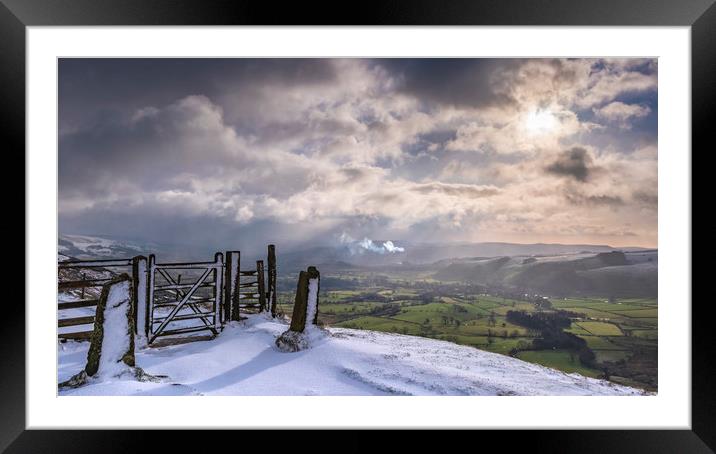 Sunlight After The Blizzard, Great Ridge & Hope Va Framed Mounted Print by John Finney