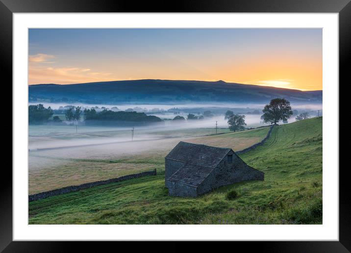Hope Valley Summer Sunrise 2020. Peak District  Framed Mounted Print by John Finney