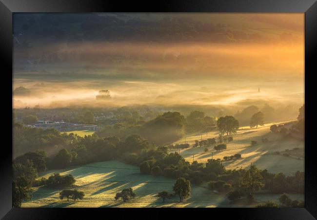 Hope Valley Summer Sunrise 2020. Peak District  Framed Print by John Finney