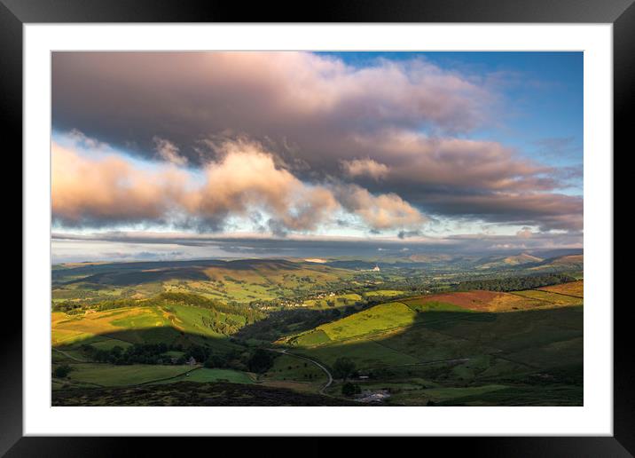 The Rolling Hills of the Peak District Framed Mounted Print by John Finney