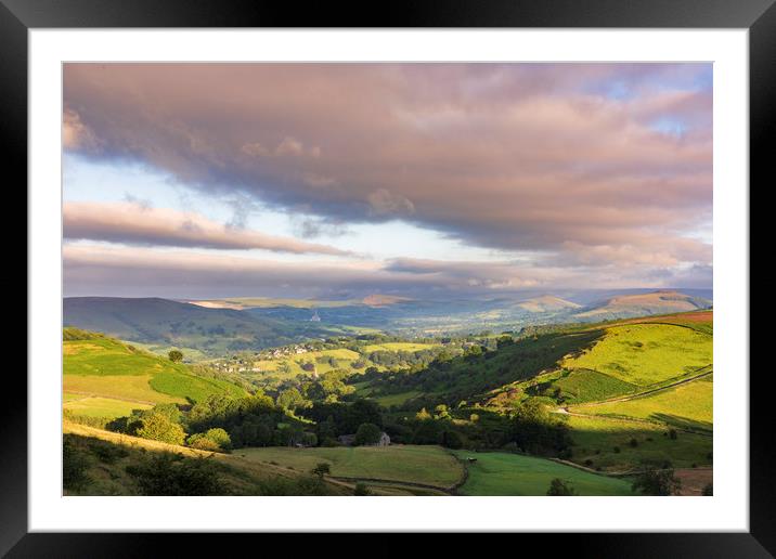 The Rolling Hills of the Peak District  Framed Mounted Print by John Finney