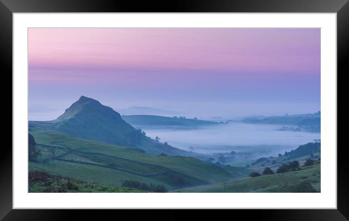 Chrome Hill Dawn Framed Mounted Print by John Finney