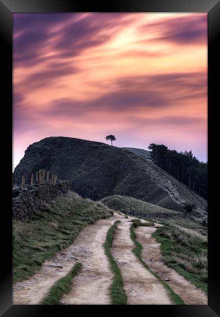 Back Tor sunrise, from The Great Ridge Framed Print by John Finney