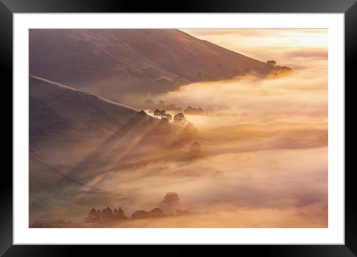 Edale September sunrise  Framed Mounted Print by John Finney
