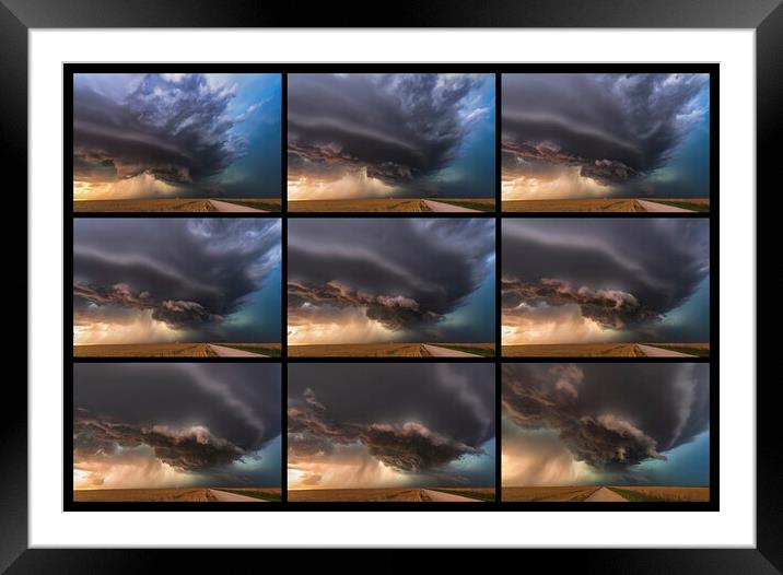 Supercell Sequence Framed Mounted Print by John Finney