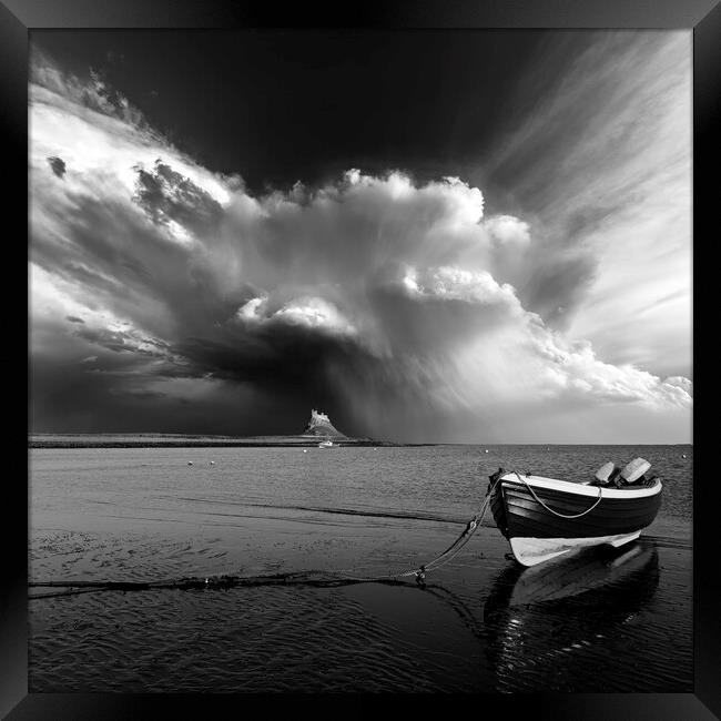 Lindisfarne Rain Shafts. (Commeded LPOTY). Framed Print by John Finney