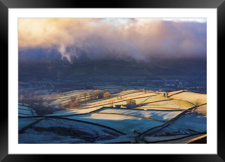 South Head and Chinley sunrise Framed Mounted Print by John Finney