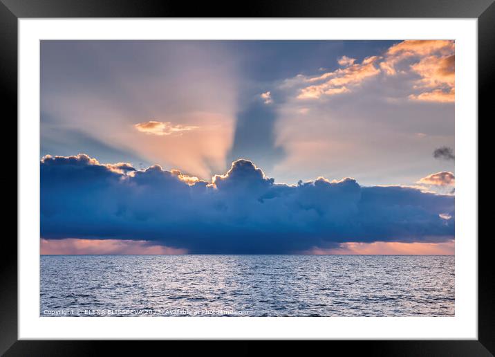 Tropical storm at Key West Framed Mounted Print by ELENA ELISSEEVA