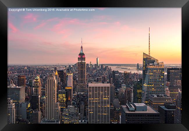 NEW YORK CITY 17 Framed Print by Tom Uhlenberg
