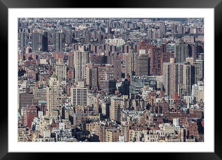 NEW YORK CITY 16 Framed Mounted Print by Tom Uhlenberg