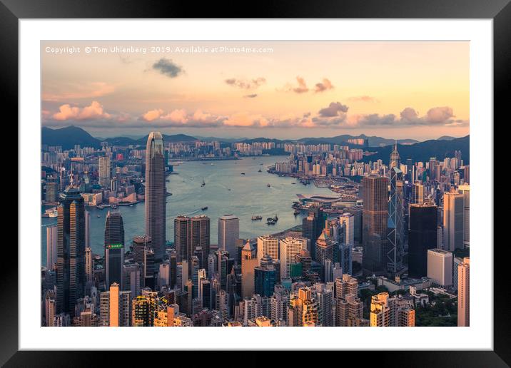 HONG KONG 19 Framed Mounted Print by Tom Uhlenberg