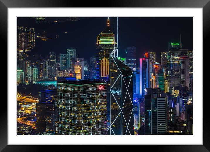 HONG KONG 28 Framed Mounted Print by Tom Uhlenberg