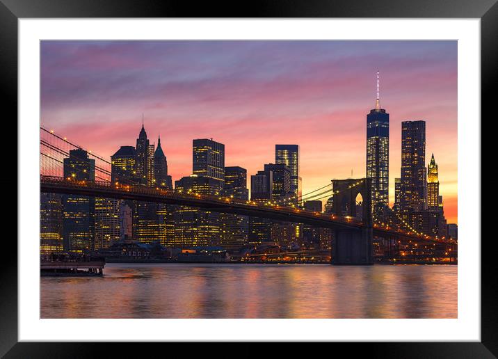 NEW YORK CITY 34 Framed Mounted Print by Tom Uhlenberg