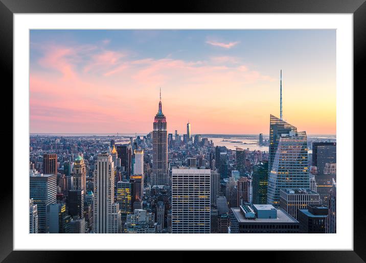 NEW YORK CITY 03 Framed Mounted Print by Tom Uhlenberg