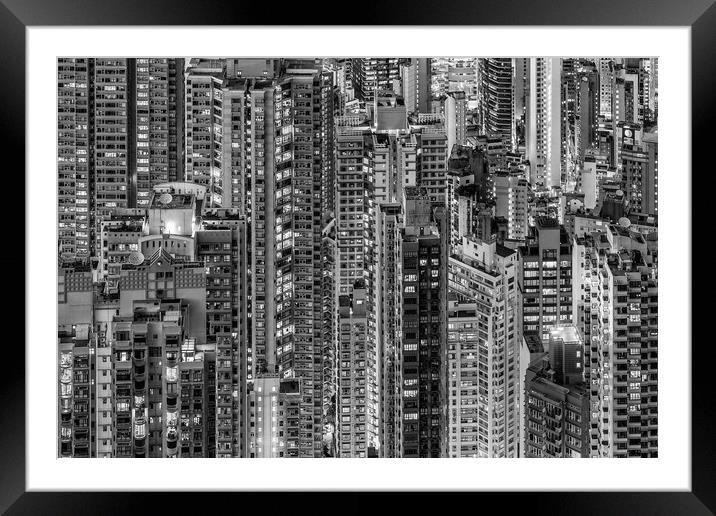 HONG KONG 23 Framed Mounted Print by Tom Uhlenberg