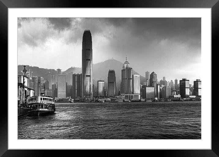 HONG KONG 35 Framed Mounted Print by Tom Uhlenberg