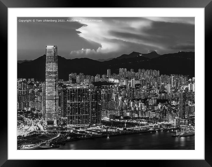 HONG KONG 38 Framed Mounted Print by Tom Uhlenberg