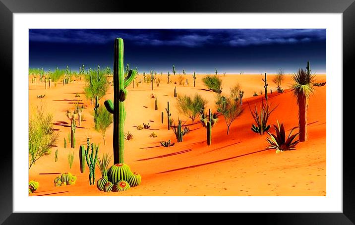 American desert Framed Mounted Print by Dariusz Miszkiel