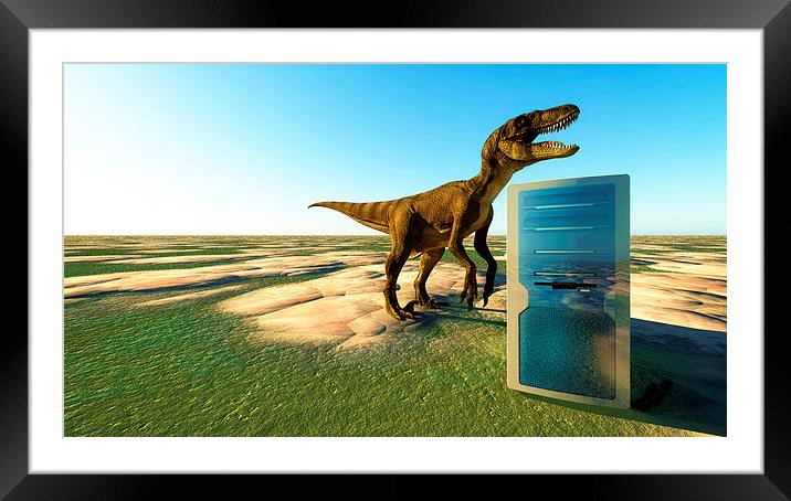 Super computer Framed Mounted Print by Dariusz Miszkiel