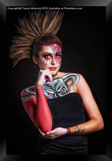  Body Painting Framed Print by Traven Milovich