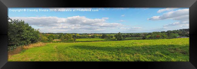 English countryside in Tanworth in Arden Framed Print by Claudio Divizia